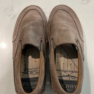 Sperry Suede slip ins